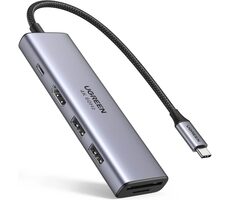 Ugreen CM511 USB HUB na HDMI / 1x SD / 1x USB-C 1x TF / 2x USB-A 3.2 Gen1 