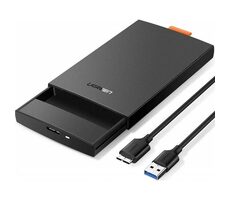 Ugreen SSD/HDD externé púzdro 2.5" SATA USB 3.0 čierna / kábel 0.5 m / až 6TB