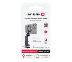 Swissten Airplane Univerzálny magnetický držiak telefónu s MagSafe čierna