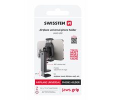 Swissten Univerzálny držiak telefónu s čeľusťovým prichytením čierna