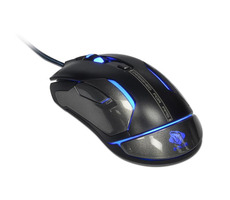 Rozbalené - E-BLUE Auroza Gaming FPS čierna / herná laserová myš / 6tlačítok/1 koliesko/drôtová (USB)/8200DPI/RGB podsv / rozbalené