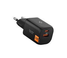 Spigen Essential EE352EU nabíjačka do auta čierna / 1x USB-C / 1x USB-A / 35W 
