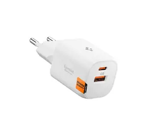 Spigen Essential EE352EU nabíjačka do auta biela / 1x USB-C / 1x USB-A / 35W 