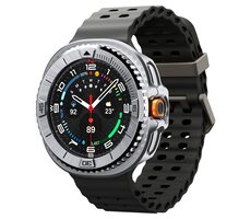 Spigen Bezel Tune Pro (Pilot) Ochranný kryt pre Galaxy Watch 8 Classic 46mm strieborná