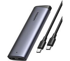 Ugreen CM767 pre SSD SATA M.2 NVMe šedá / externý box pre SSD M.2 / USB-C / USB-A