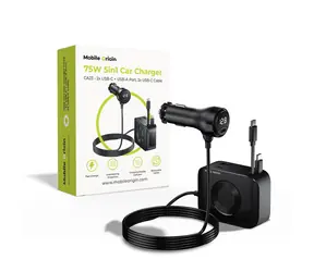 Mobile Origin CA23 5in1 75W / Autonabíjačka / 2x USB-C / 1x USB-A / 2x USB-C kábel