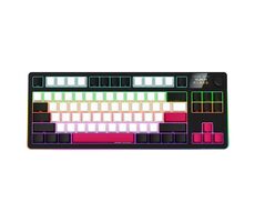 LORGAR KBP70TKLW (CZ&SK) čierna/červená / bezdrôtová herná klávesnica 75% / CZ&SK / 2.4GHz / BT 5.0 / RGB