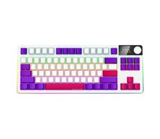 LORGAR KBP70TKLW (CZ&SK) biela / bezdrôtová herná klávesnica 75% / CZ&SK / 2.4GHz / BT 5.0 / RGB