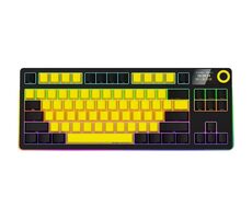 LORGAR KBP70TKLW (US) žltá / bezdrôtová herná klávesnica 75% / US / 2.4GHz / BT 5.0 / RGB