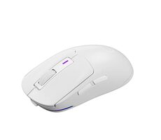 LORGAR MSA10W biela / bezdrôtová herná myš / USB-C / 2.4GHz / Bluetooth 5.3 / 12000 DPI 