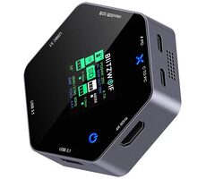 Blitzwolf BW-TH16 dokovacia stanica 8in1 sivá / LCD SMART Display / 2x USB-A / 3x USB-C / 1x HDMI / SD + TF