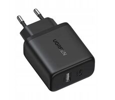 Ugreen Nexode N Series X227 GaN AC Fast charging čierna / nabíjací adaptér / 20W / USB-C / USB-A