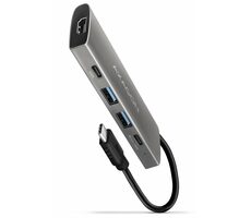 Rozbalené - Axagon HMC-5G2, USB 10Gb/s húb, porty 2x USB-A, 2x USB-C, HDMI 4k/60, PD 100W, kábel USB-C 13cm / rozbalené