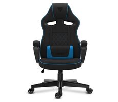 SENSE7 Knight čierno-modrá / Herná stolička / látka / nastaviteľné / pojazdové kolieska / nosnosť 120 kg 