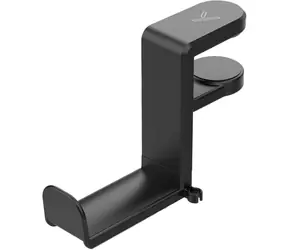 YENKEE YHS 02BK HINGE Držiak na slúchadlá čierna / výška stola 0.8 - 4 cm