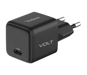 YENKEE YAC G20 VOLT BK USB C 20W GaN čierna / nabíjačka / 20W / 2.4A / QC 3.0