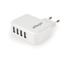 Gembird EG-U4AC-02 biela / sieťová nabíjačka / 3100mA / 15W / 4X USB