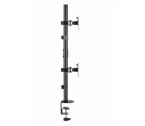 Gembird MA-D2-02 Držiak 2 monitorov na stôl čierna / do 32” a 9 kg / naklápací