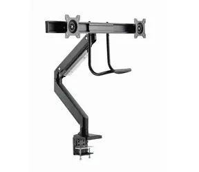 Gembird MA-DA2-04 Držiak 2 monitorov na stôl čierna / do 32” a 8 kg / naklápací