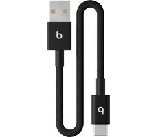 Beats kábel USB-A (M) - USB-C (M) 20 cm čierna / opletený