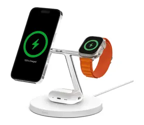 Belkin BOOST CHARGE PRE MagSafe Bezdrôtová nabíjanie stanice 3v1 biela / 15W
