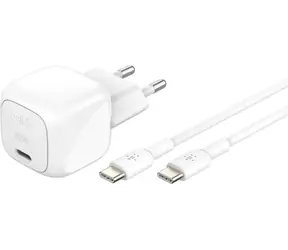 Belkin BOOST CHARGE charger biela / nabíjačka USB-C / 30W / PD / s 1m káblom USB-C