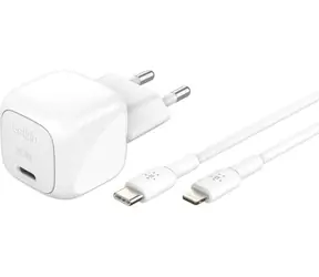 Belkin BOOST CHARGE charger biela / nabíjačka USB-C / 30W / PD / s 1m káblom USB-C na Lightning