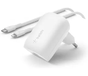 Belkin BOOST CHARGE charger biela / nabíjačka USB-C / 30W / PD / s 1m káblom USB-C na Lightning