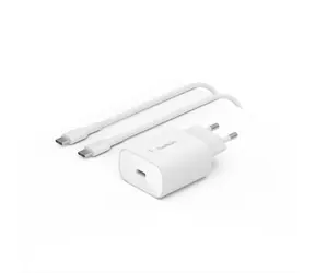 Belkin BOOST CHARGE charger biela / nabíjačka USB-C / 25W / PD / s 1m káblom USB-C