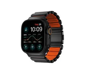Nomad Stratos Band FKM remienok pre Apple Watch 49mm/Ultra čierna/oranžová