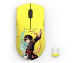 Redragon K1NG PRO MAX 1K žltá / Bezdrôtová herná myš / optická / 26000 DPI / 6 tlačidiel / USB / RF 2.4 GHz