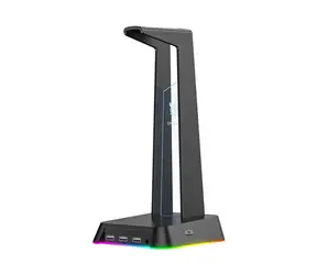 ONIKUMA ST-2 čierna / Stojan na slúchadlá / RGB / 3x USB 2.0 / 3.5 mm 