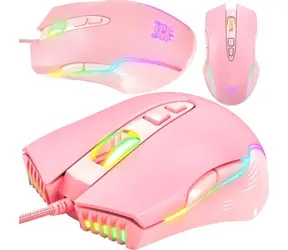 ONIKUMA CW905 ružová / Herná myš / RGB / USB / kábel 1.5 m
