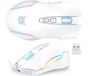 ONIKUMA CW905 biela / Bezdrôtová herná myš / USB / 7 tlačidiel / RGB / 3600 DPI