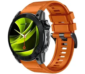 Mobile Origin Easy Strap Silicone Watch silikónový remienok pre Garmin QuickFit 20mm oranžová
