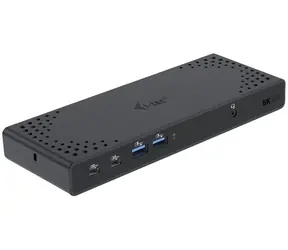 i-TEC Dual Display Docking Station Gen2 čierna / 2× HDMI / 2× DisplayPort / 4× USB 3.0 / 2× USB-C 3.1 / LAN