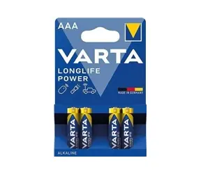 Varta Longlife Batéria Micro AAA 4ks / 1.5V / alkalická / v blistri