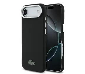 Lacoste Iconic Petit Pique Metal Logo MagSafe Zadný Kryt pre iPhone Air Black