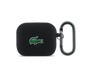 Lacoste Liquid Silicone Croc Logo Puzdro pre AirPods Pro 3 Black