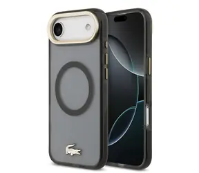 Lacoste PC/TPU Frosted FINISH Gold Logo MagSafe Zadný Kryt pre iPhone Air Black