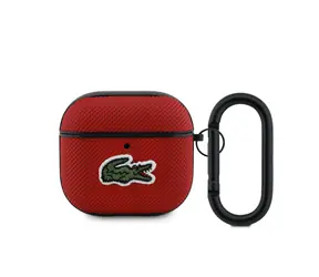 Lacoste Petit Pique Croc Logo Patch Puzdro pre AirPods 4 Red