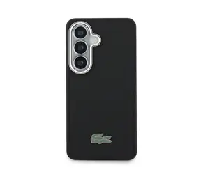 Lacoste Petit Pique Metal Logo Magnetic Zadný Kryt pre Samsung Galaxy S26+ Black