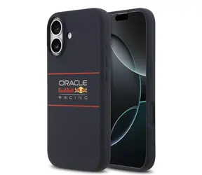 Red Bull Silicone Horizontal Logo MagSafe Zadný Kryt pre iPhone 17 Navy