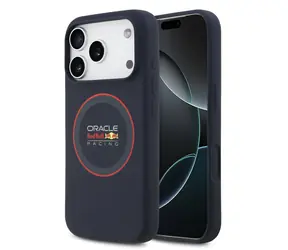 Red Bull Silicone Red Ring MagSafe Zadný Kryt pre iPhone 17 Pre Navy
