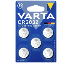 Varta Gombíková batéria CR2032 5ks / 3.0V / 220 mAh / lítium / v blistri 