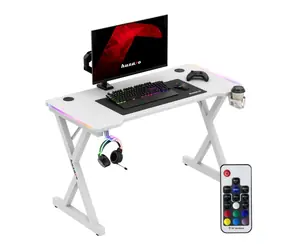 Huzaro Hero 2.3 RGB biela / Herný stôl / 120 x 60 x 72 cm