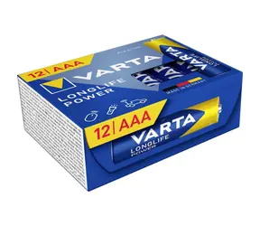 Varta Longlife Batéria AAA 12ks / 1.5V / alkalická / v boxe