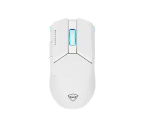 Machenike M7 Pre biela / bezdrôtová herná myš / optická / 26000 DPI / 6 tlačidiel / RGB / 700 mAh / 2.4GHz