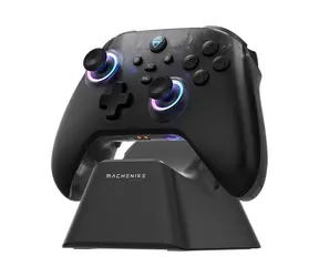 Machenike G3 V2 čierna / Bezdrôtový herný ovládač s nabíjacou stanicou / Bluetooth / 2.4GHz / USB-C / Nintendo Switch/Switc