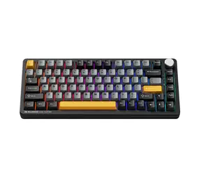 Machenike K600-B82W čierna / bezdrôtová herná klávesnica / mechanická / GR Silver Switch / Bluetooth / 2.4GHz / USB-C
